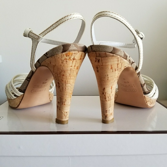 Coach Heel Sandals w/ box - Picture 2 of 8